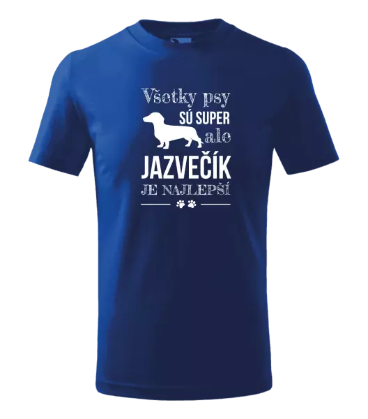 Detské tričko Jazvečík je najlepší