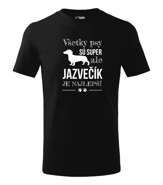 Detské tričko Jazvečík je najlepší