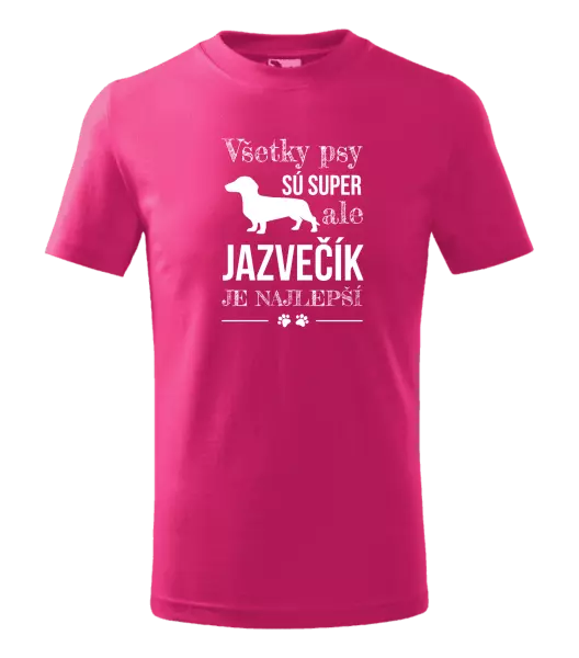 Detské tričko Jazvečík je najlepší