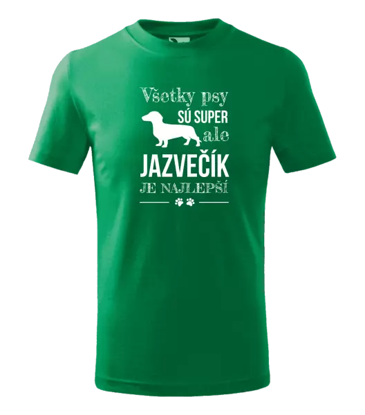 Detské tričko Jazvečík je najlepší