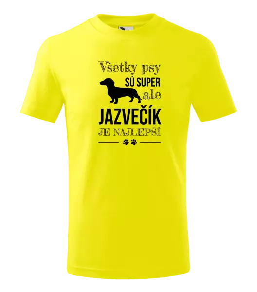 Detské tričko Jazvečík je najlepší