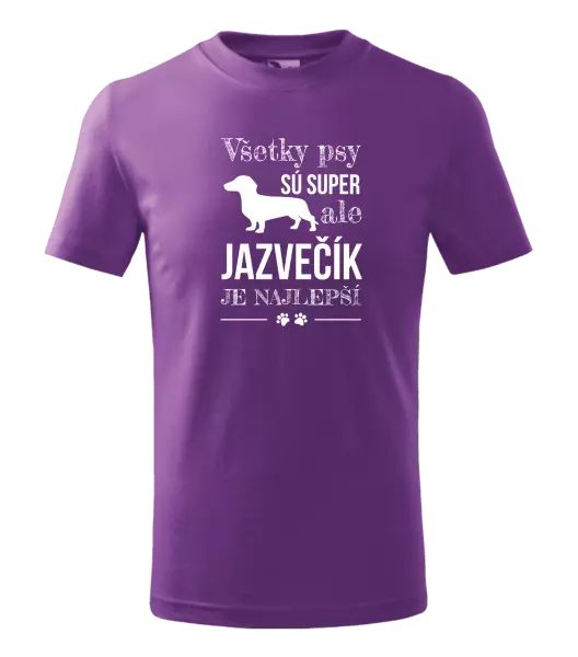 Detské tričko Jazvečík je najlepší