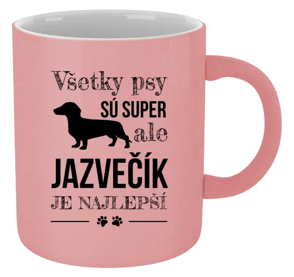 Hrnček metalický Jazvečík je najlepší