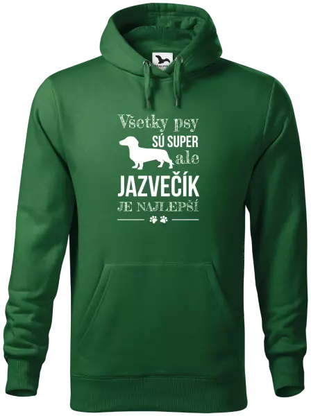 Pánska mikina Jazvečík je najlepší