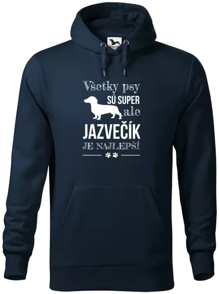 Pánska mikina Jazvečík je najlepší