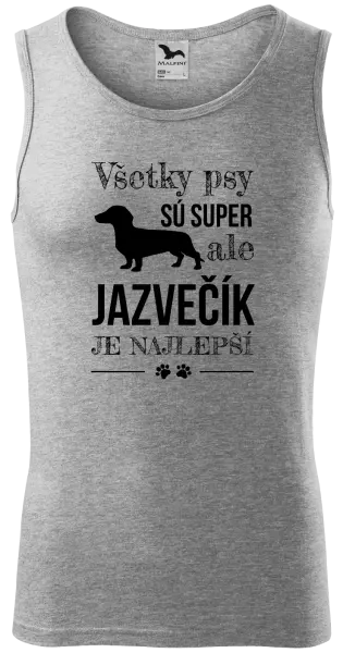 Pánske tielko Jazvečík je najlepší