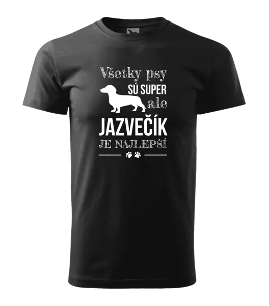 Pánske tričko Jazvečík je najlepší