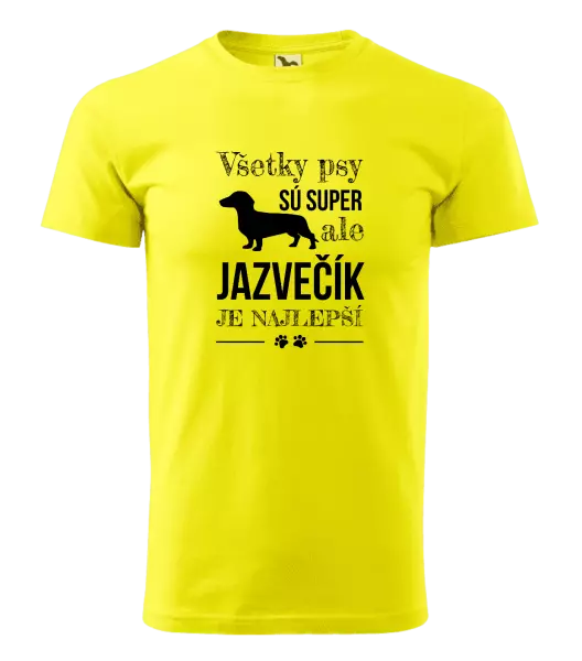 Pánske tričko Jazvečík je najlepší