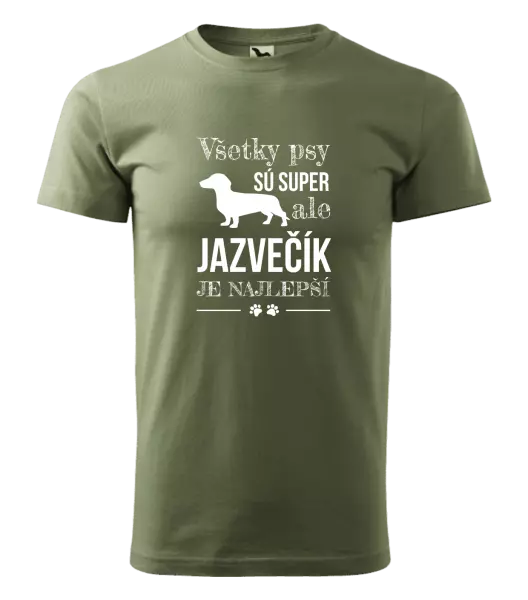 Pánske tričko Jazvečík je najlepší