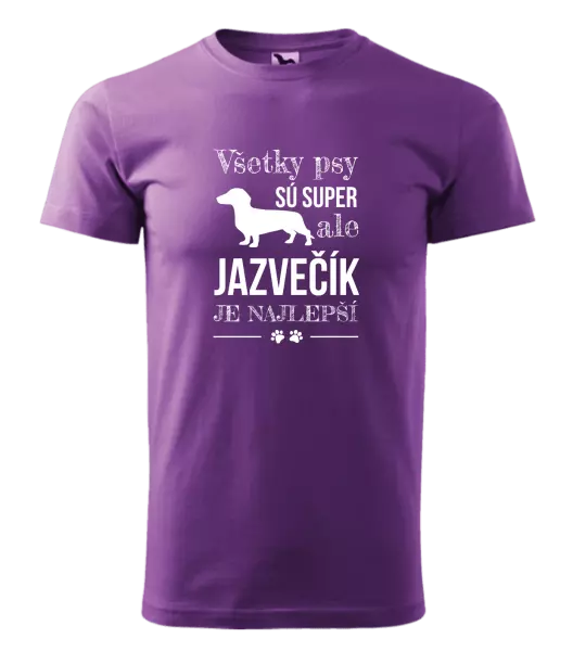 Pánske tričko Jazvečík je najlepší