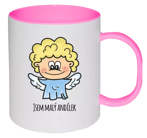 Plastový hrnek Jsem malý andílek