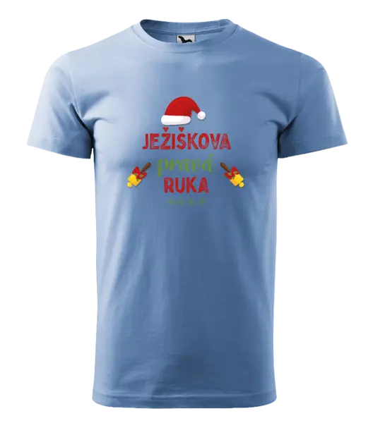 Pánske vianočné tričko Ježiškova pravá ruka