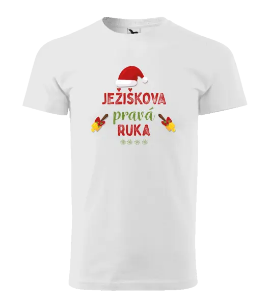 Pánske vianočné tričko Ježiškova pravá ruka