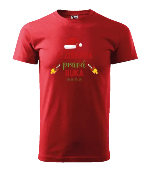Pánske vianočné tričko Ježiškova pravá ruka