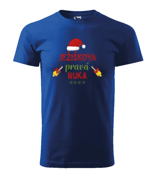 Pánske vianočné tričko Ježiškova pravá ruka