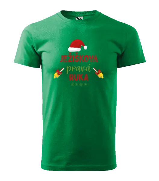 Pánske vianočné tričko Ježiškova pravá ruka