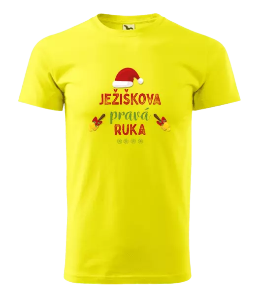 Pánske vianočné tričko Ježiškova pravá ruka