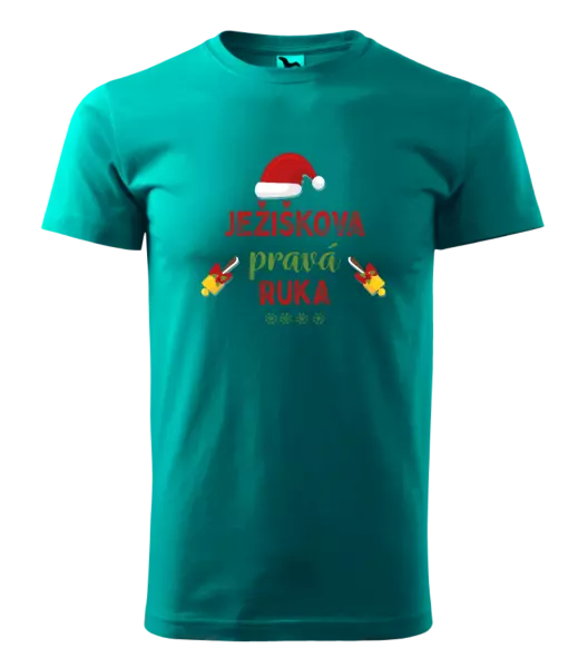 Pánske vianočné tričko Ježiškova pravá ruka
