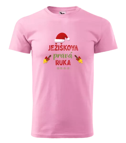 Pánske vianočné tričko Ježiškova pravá ruka