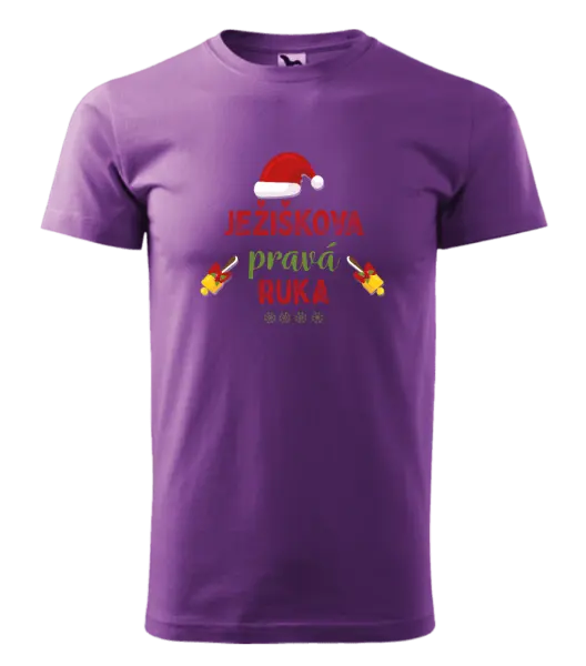 Pánske vianočné tričko Ježiškova pravá ruka