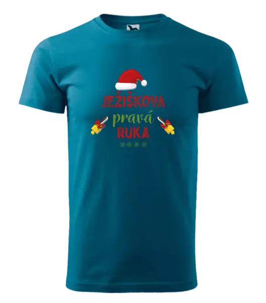 Pánske vianočné tričko Ježiškova pravá ruka