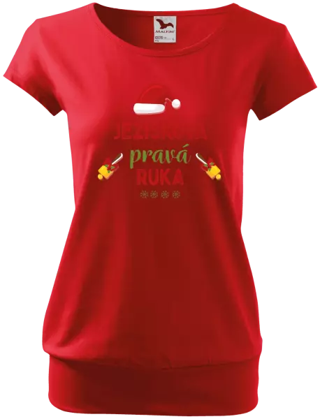 Vianočné tehotenské tričko Ježiškova pravá ruka