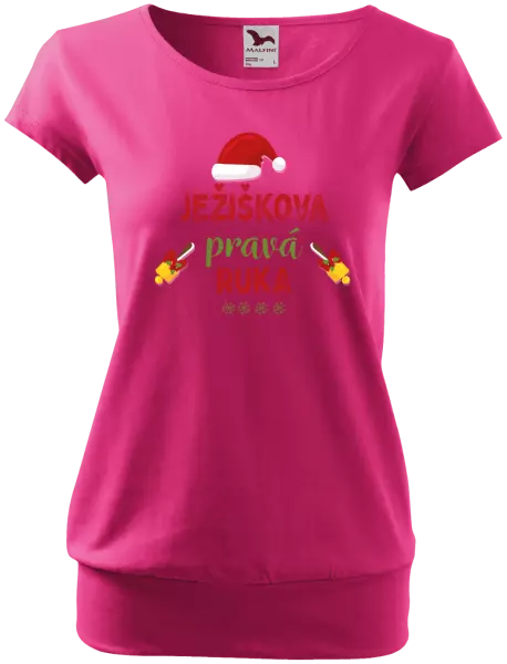 Vianočné tehotenské tričko Ježiškova pravá ruka
