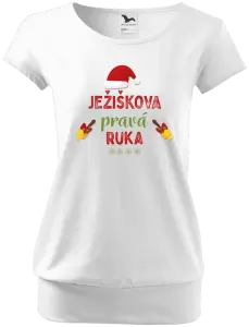 Vianočné tehotenské tričko Ježiškova pravá ruka