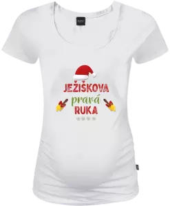 Vianočné tehotenské tričko Ježiškova pravá ruka