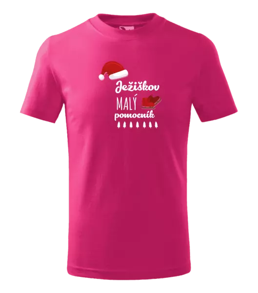 Detské vianočné tričko Ježiškov malý pomocník