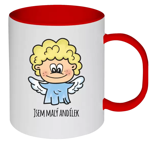 Plastový hrnek Jsem malý andílek