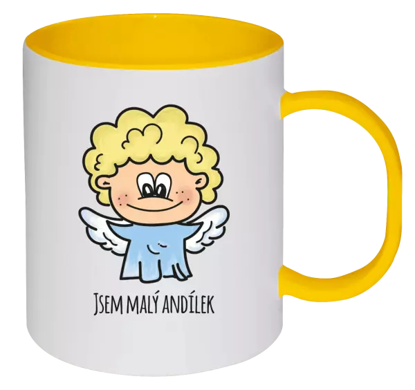 Plastový hrnek Jsem malý andílek