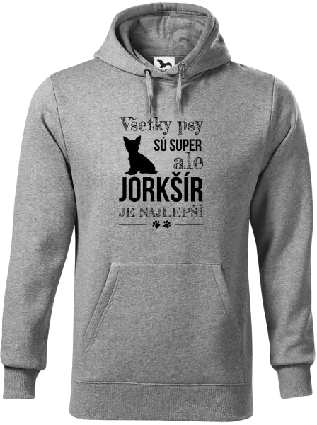 Pánska mikina Jorkšír je najlepší