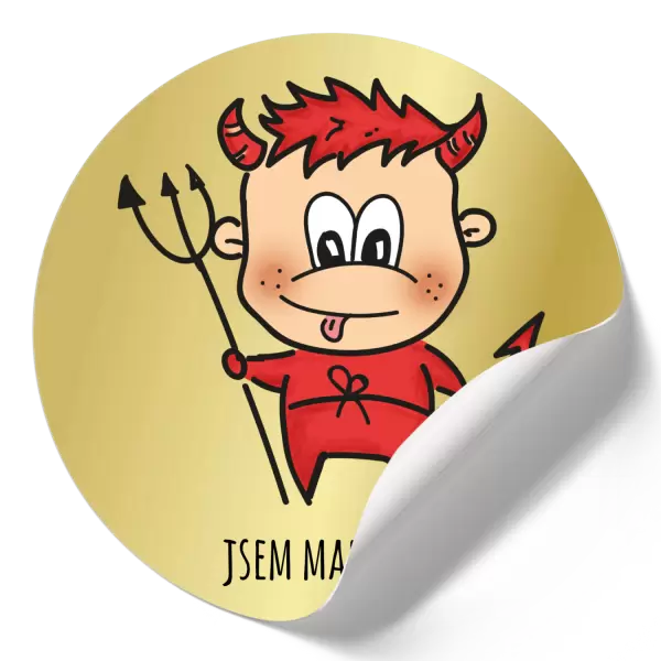 Samolepka Jsem malý čertík