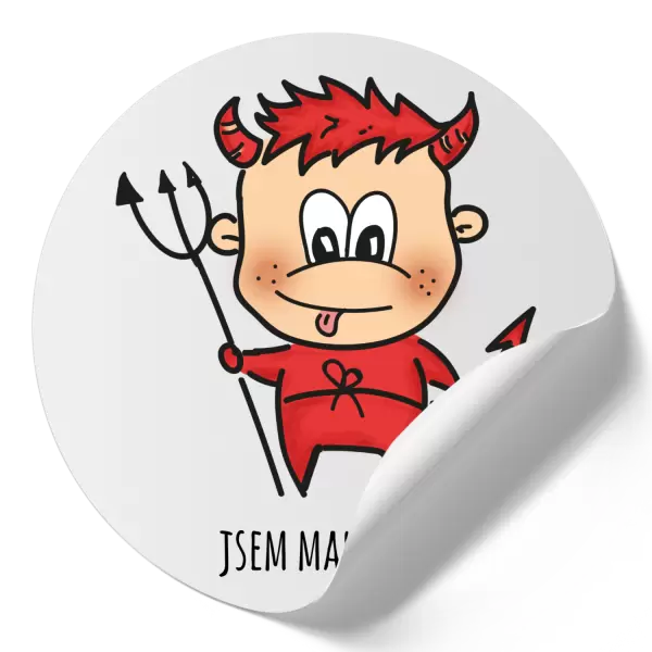 Samolepka Jsem malý čertík
