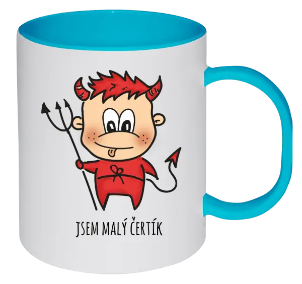 Plastový hrnek Jsem malý čertík