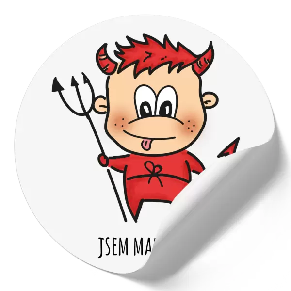 Samolepka Jsem malý čertík