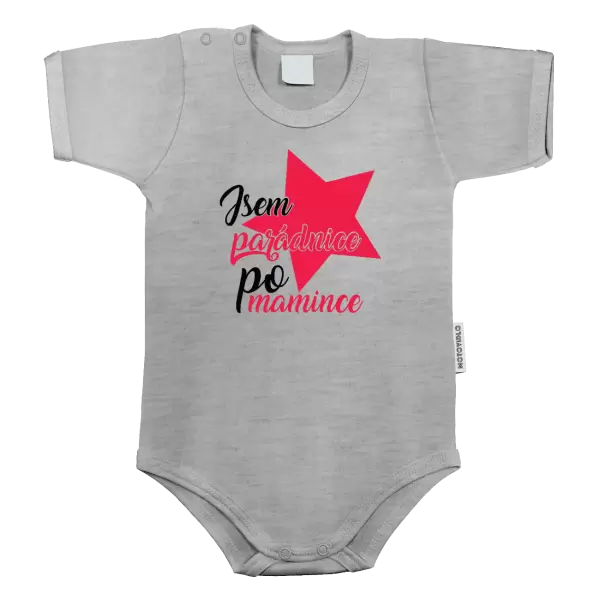 Dětské body Jsem parádnice po mamince