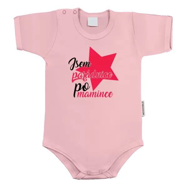 Dětské body Jsem parádnice po mamince
