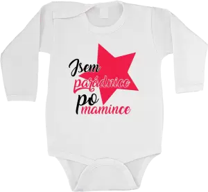 Dětské body Jsem parádnice po mamince