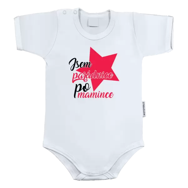 Dětské body Jsem parádnice po mamince