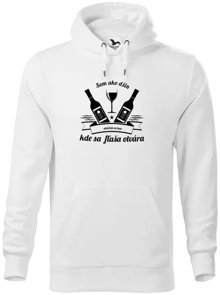 Pánska mikina Som ako džin, ukážem sa tam, kde sa fľaša otvára