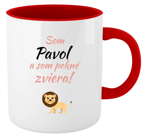 Hrnček  Som meno a som pekné zviera! Lev