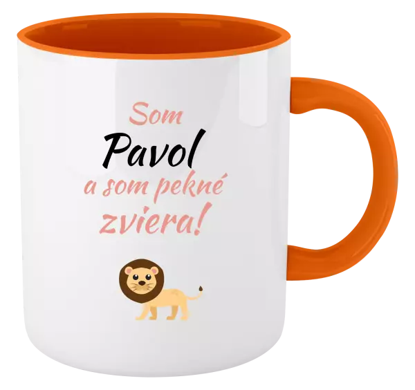 Hrnček  Som meno a som pekné zviera! Lev