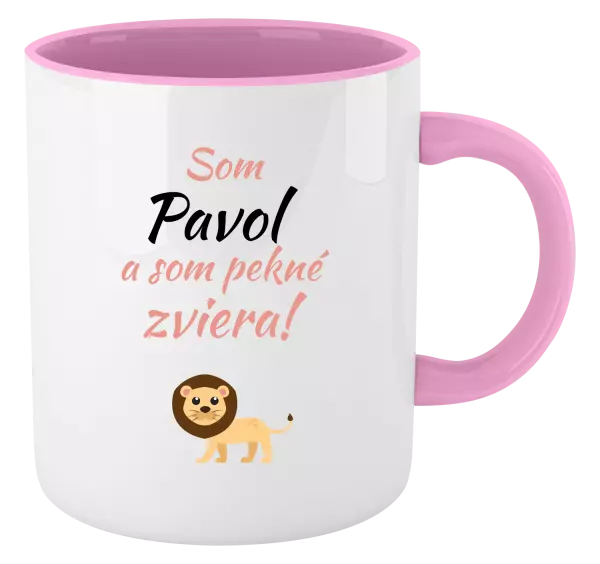 Hrnček  Som meno a som pekné zviera! Lev