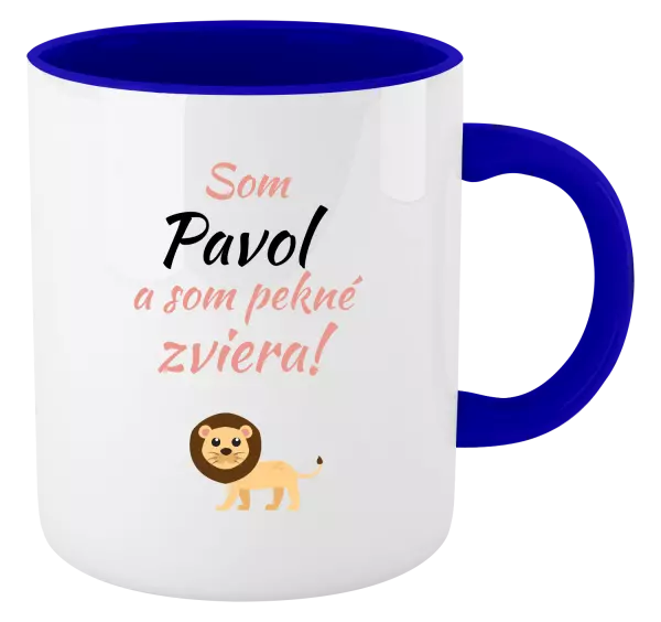 Hrnček  Som meno a som pekné zviera! Lev