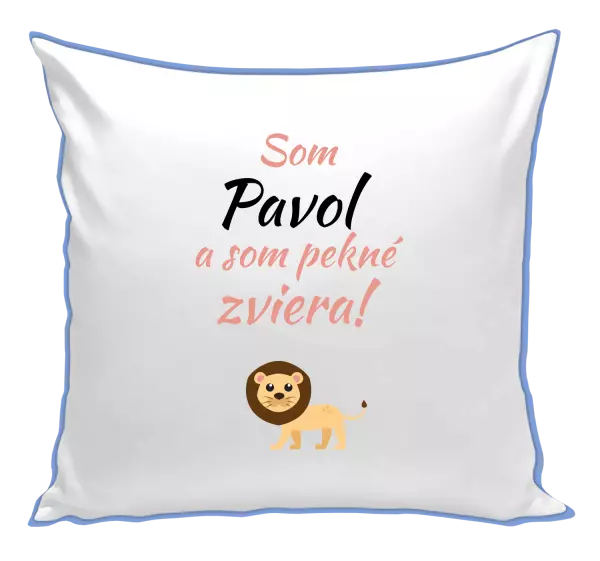 Vankúš Som meno a som pekné zviera! Lev
