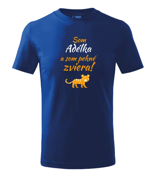 Detské tričko Som meno a som pekné zviera! Tiger