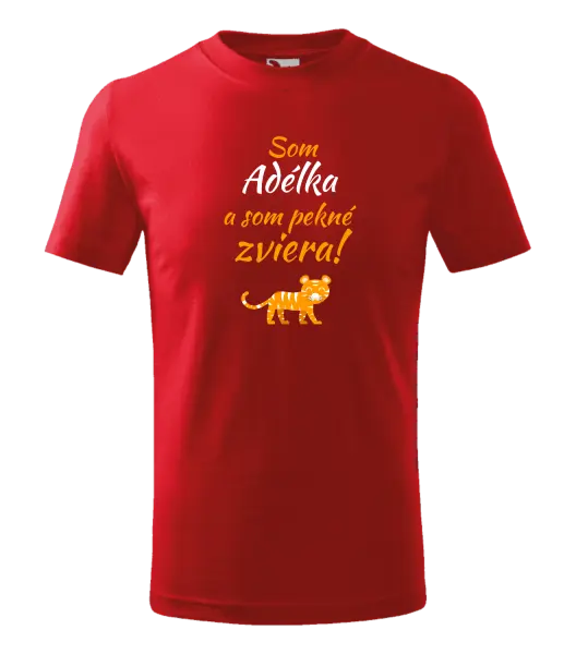 Detské tričko Som meno a som pekné zviera! Tiger