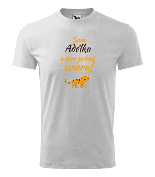 Detské tričko Som meno a som pekné zviera! Tiger